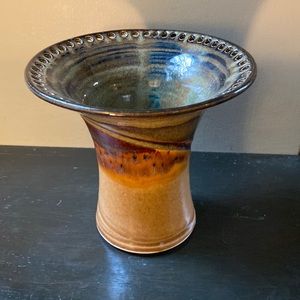 Ceramic Pottery Pedestal Earring Jewelry Holder